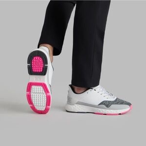 G/FORE Women's MG4+ Golf Shoes - White and Pink